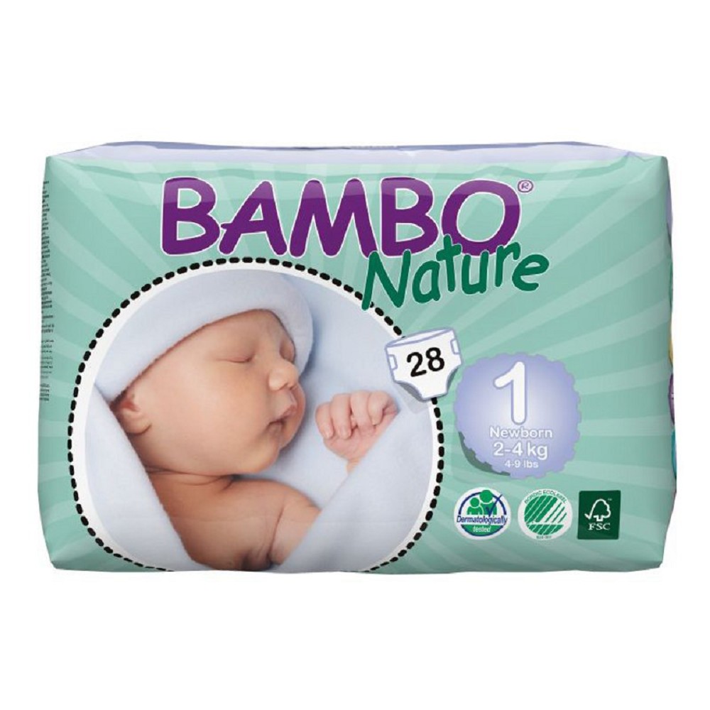 Bambo Nature Newborn - Größe 1 (2-4 kg) - 28 Windeln