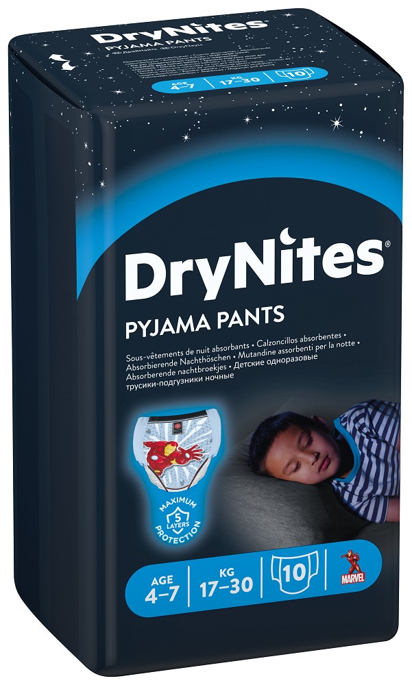 DryNites Windelpants - Jungs von 4-7 Jahren - Probe