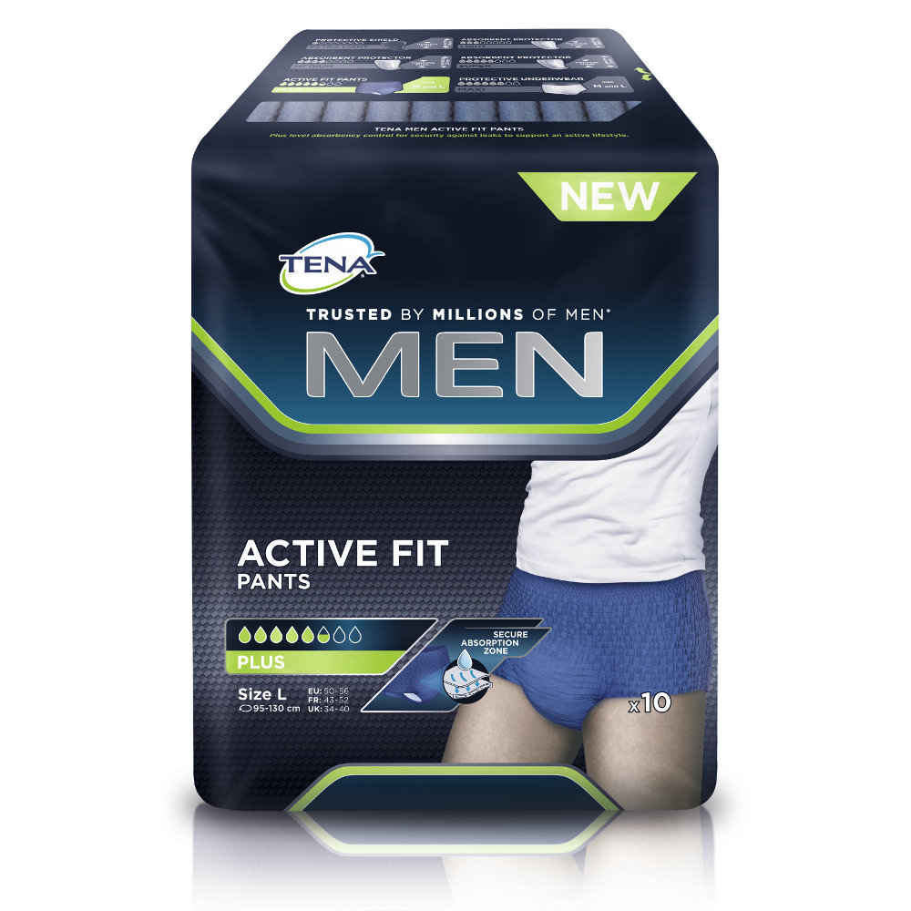 Tena Men Active Fit Pants - Large (95 - 130 cm) - Karton