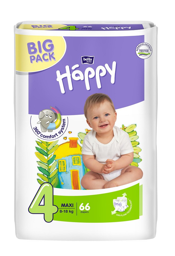 Bella Baby Happy - Größe 4 Maxi (8-18 kg) - Bigpack